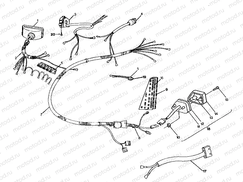 WIRING HARNESS 250 4x6 / W928627 (4922902290032A) | WIRING HARNESS 250 4x6 / W928627 (4922902290032A)