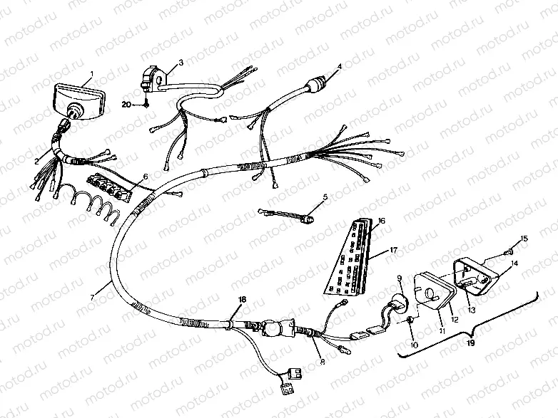 WIRING HARNESS 250 6x6 / W928727 (4922842284035A) | WIRING HARNESS 250 6x6 / W928727 (4922842284035A)