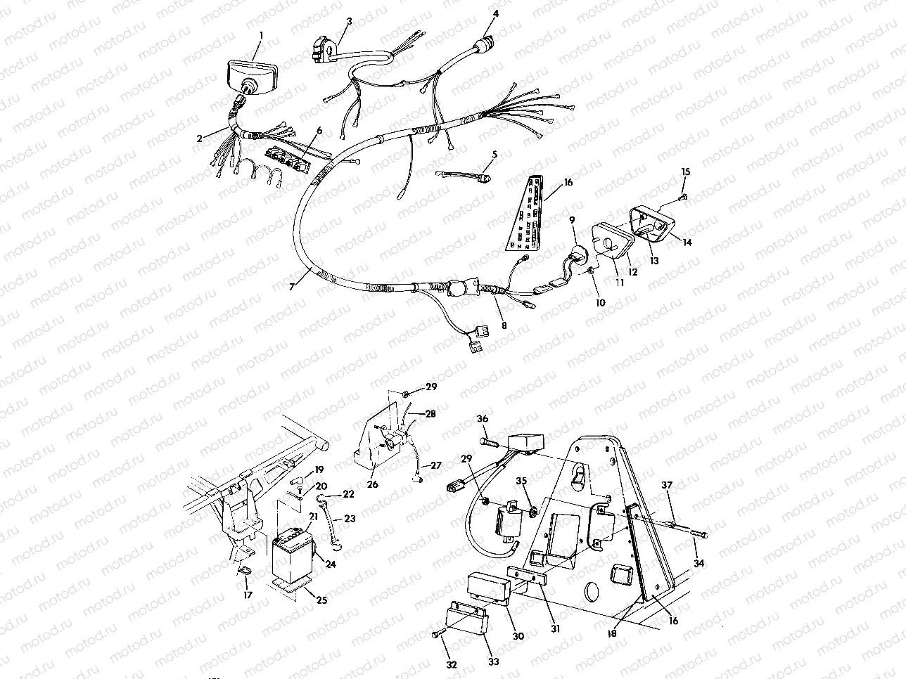 WIRING HARNESS 350 2X4 (4918531853029A) | WIRING HARNESS 350 2X4 (4918531853029A)