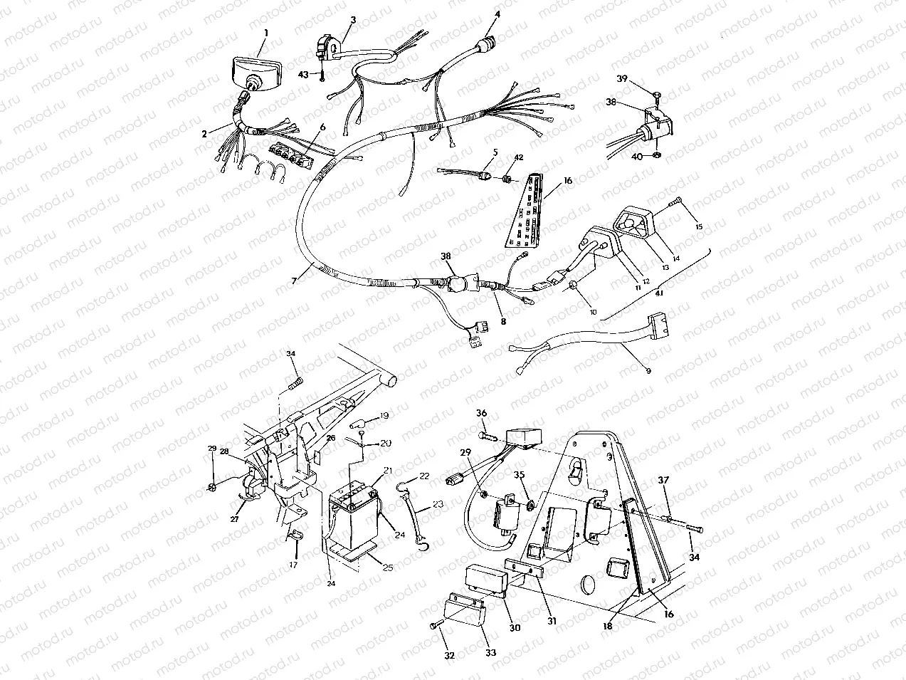 WIRING HARNESS  350 2X4 / W927539 (4922882288027A) | WIRING HARNESS  350 2X4 / W927539 (4922882288027A)