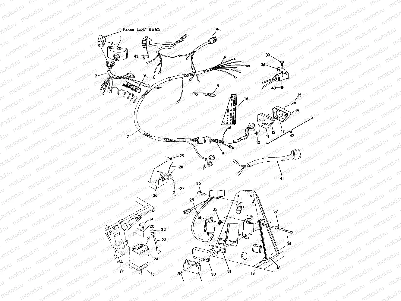 WIRING HARNESS 350 4X4 / W928139 (4922832283031A) | WIRING HARNESS 350 4X4 / W928139 (4922832283031A)