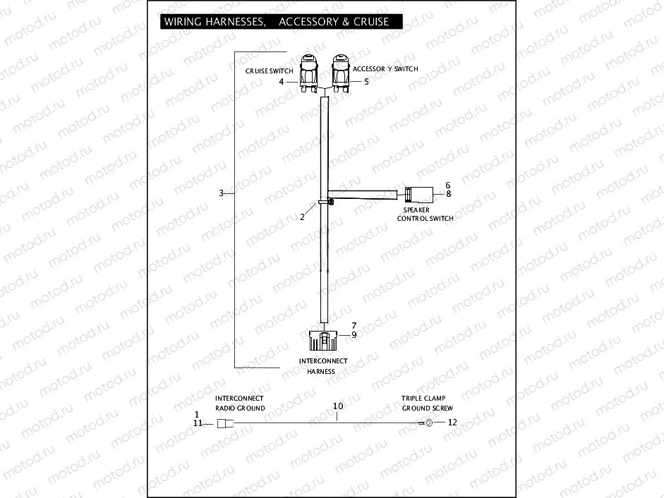 WIRING HARNESS - ACCESSORY & CRUISE