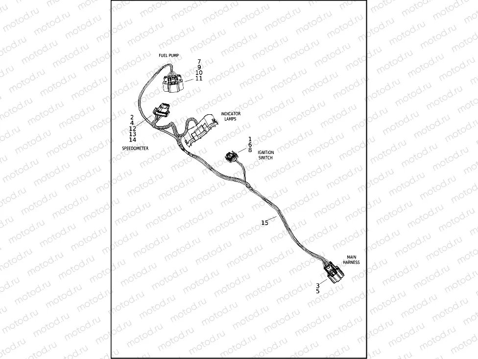 WIRING HARNESS, CONSOLE - FLRT