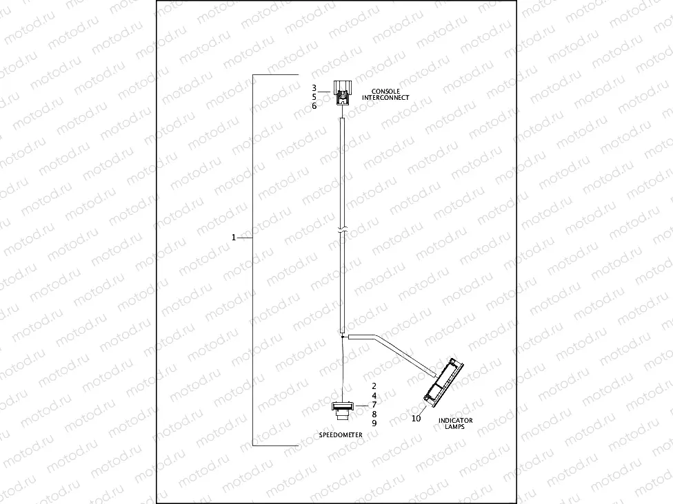 WIRING HARNESS, CONSOLE OVERLAY