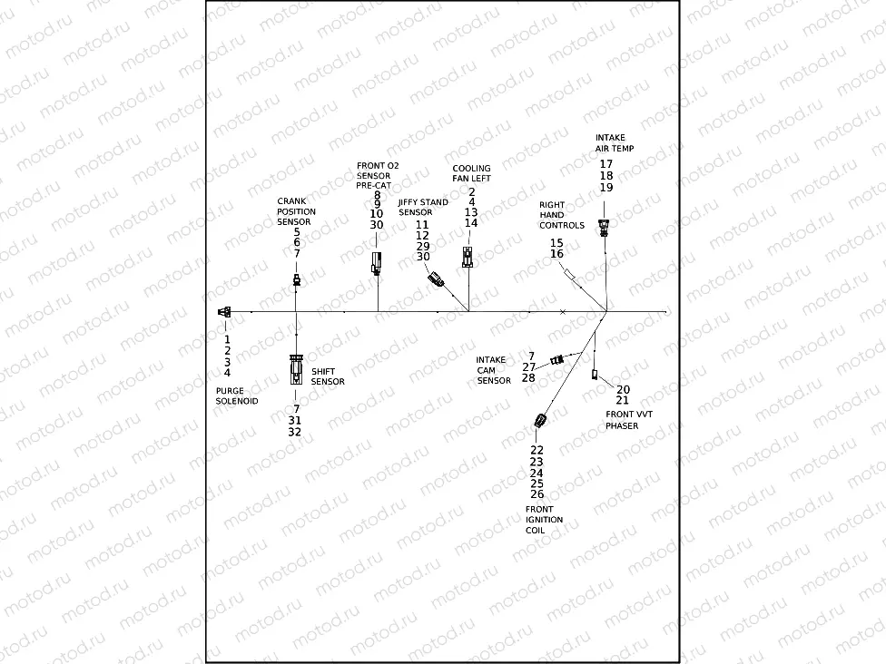 WIRING HARNESS, ENGINE (2 OF 4)