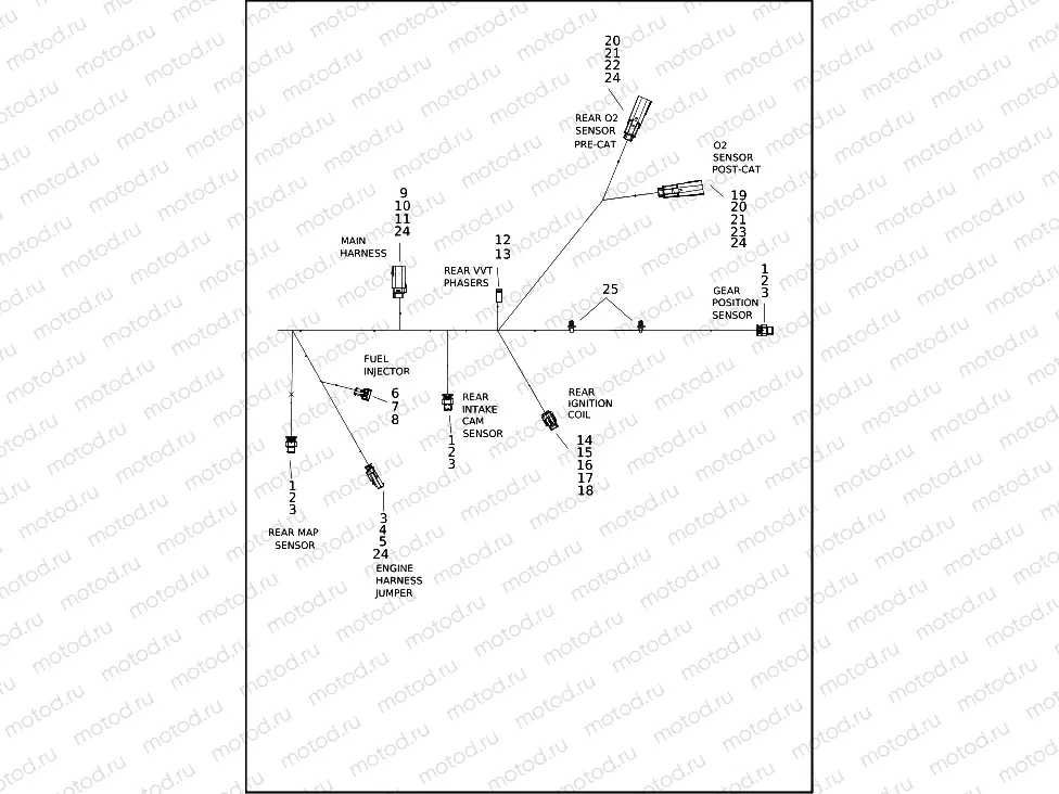 WIRING HARNESS, ENGINE (4 OF 4)