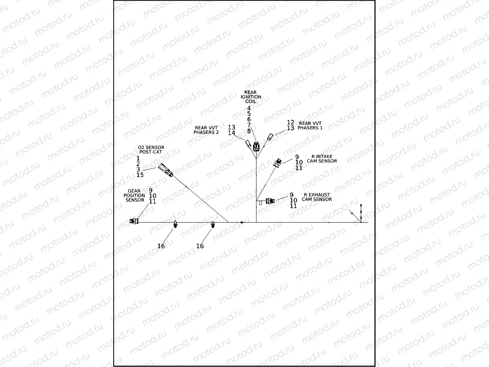 WIRING HARNESS, ENGINE (4 OF 4)