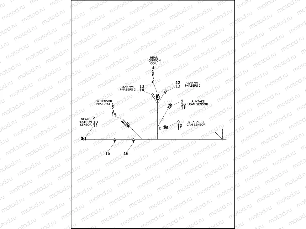 WIRING HARNESS, ENGINE (4 OF 4)