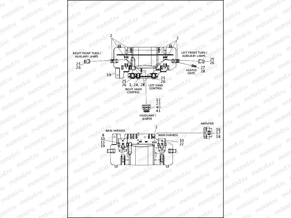 WIRING HARNESS, FAIRING (1 OF 2)