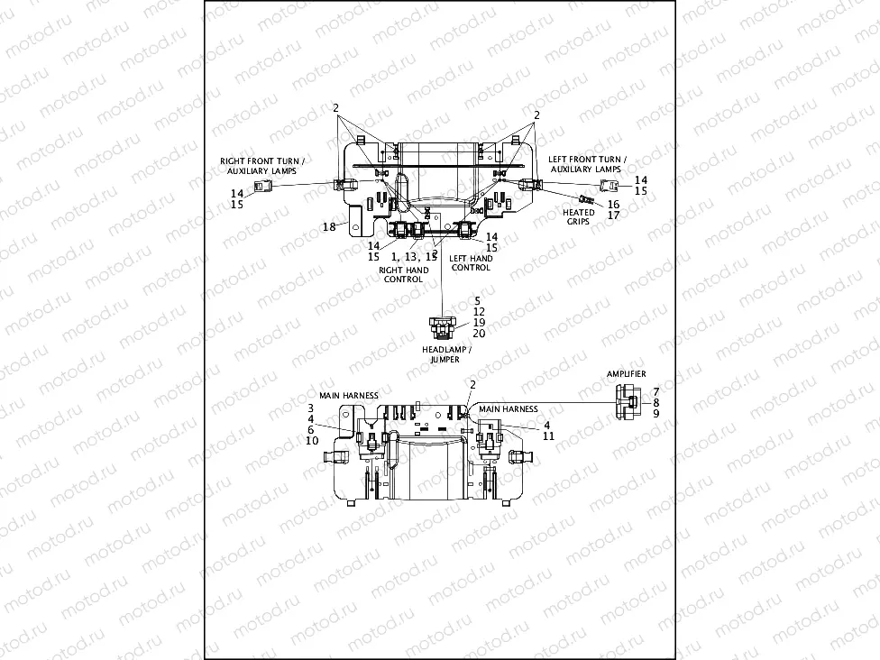 WIRING HARNESS, FAIRING (1 OF 2)