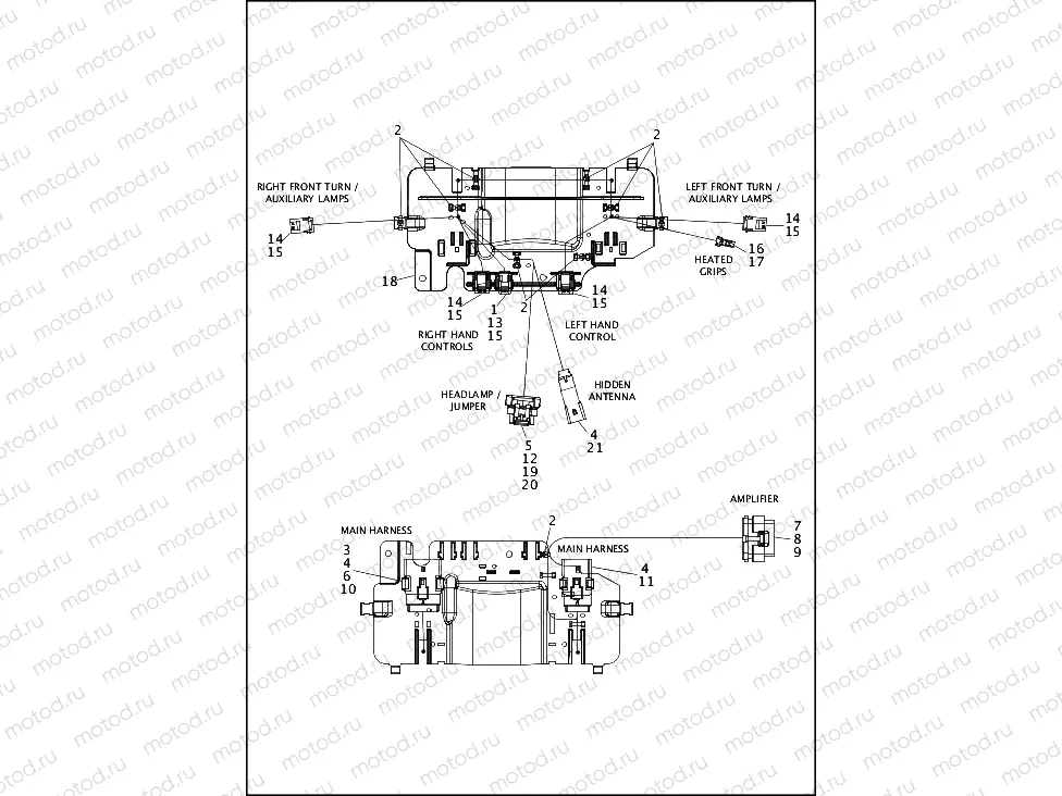 WIRING HARNESS, FAIRING (1 OF 2)