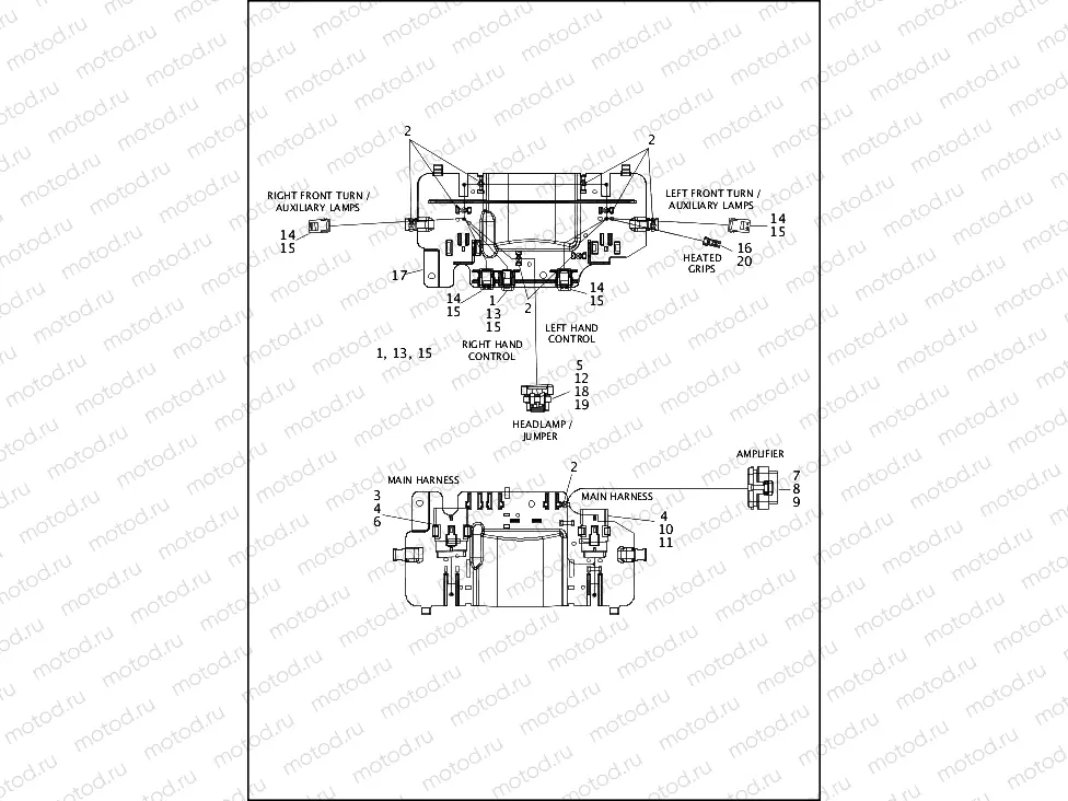 WIRING HARNESS, FAIRING (1 OF 2)