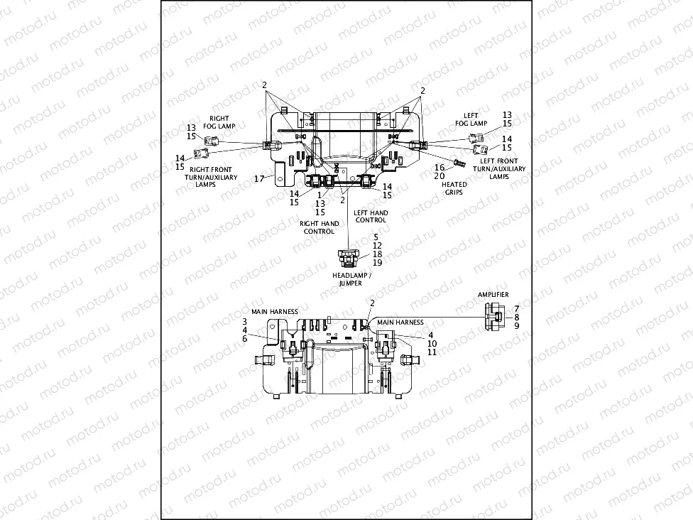 WIRING HARNESS, FAIRING (1 OF 2)