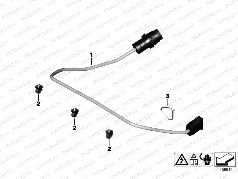 Wiring harness for electric motor