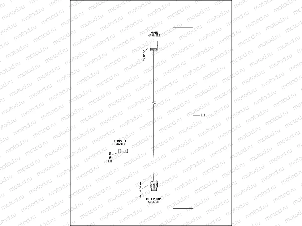 WIRING HARNESS, FUEL PUMP SENDER