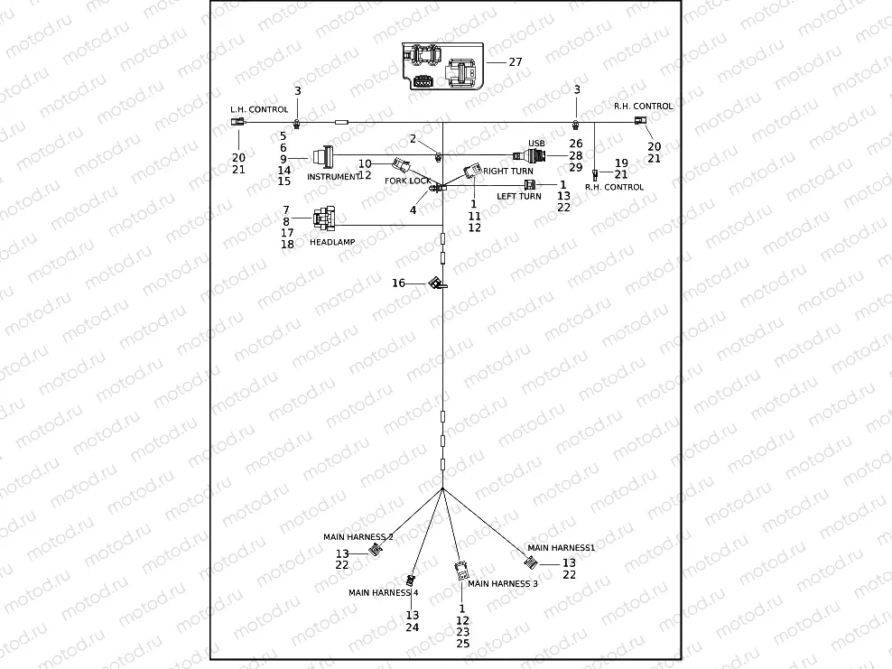 WIRING HARNESS JUMPER - FRONT