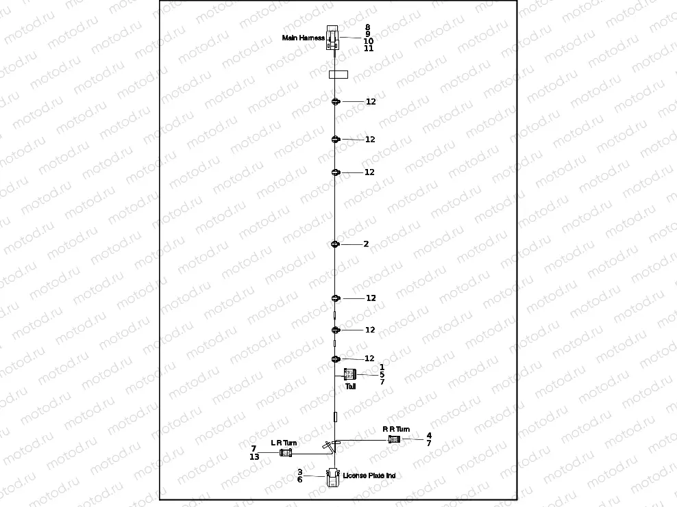 WIRING HARNESS JUMPER - REAR