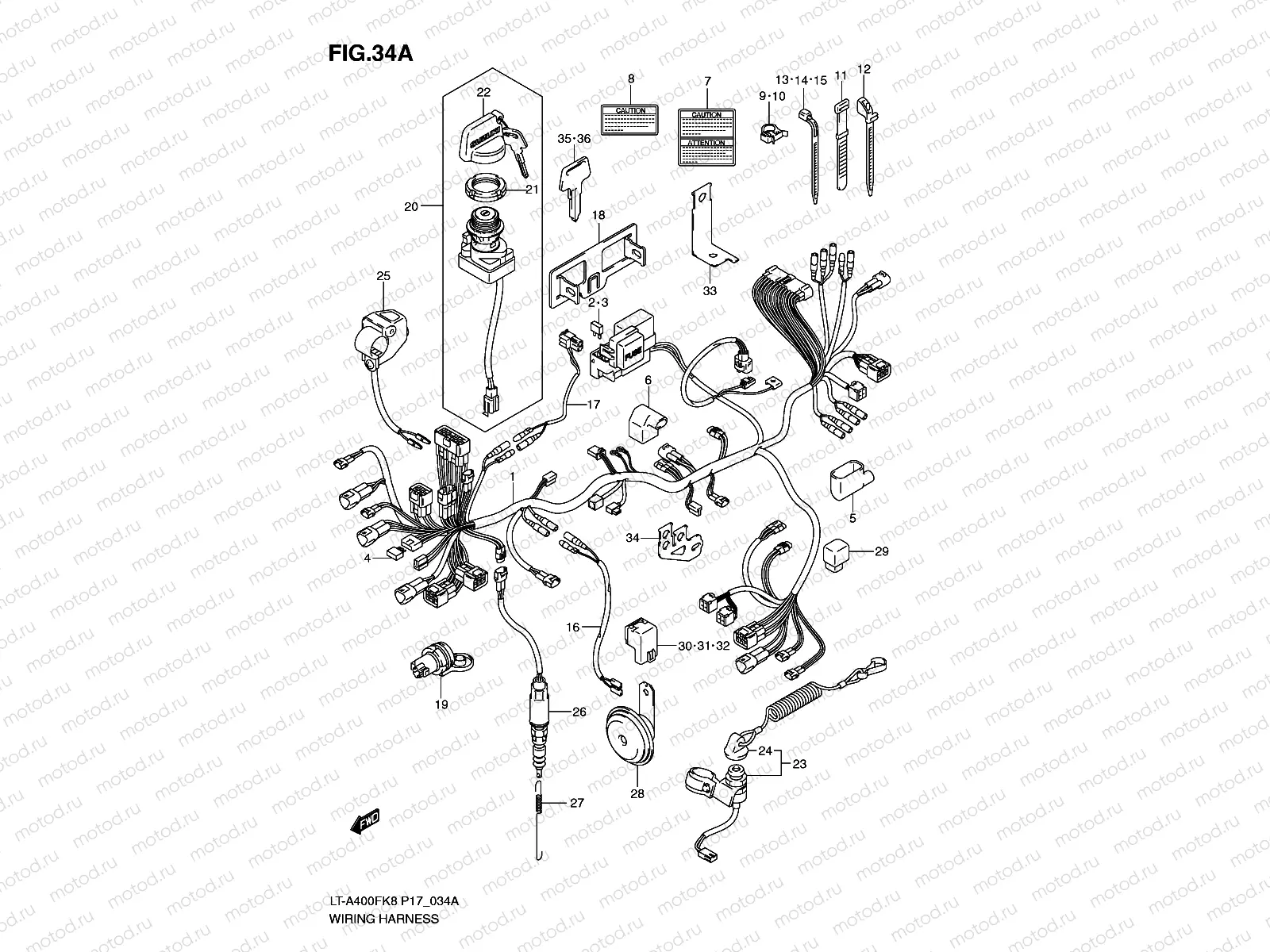 WIRING HARNESS (LT-A400FL0)