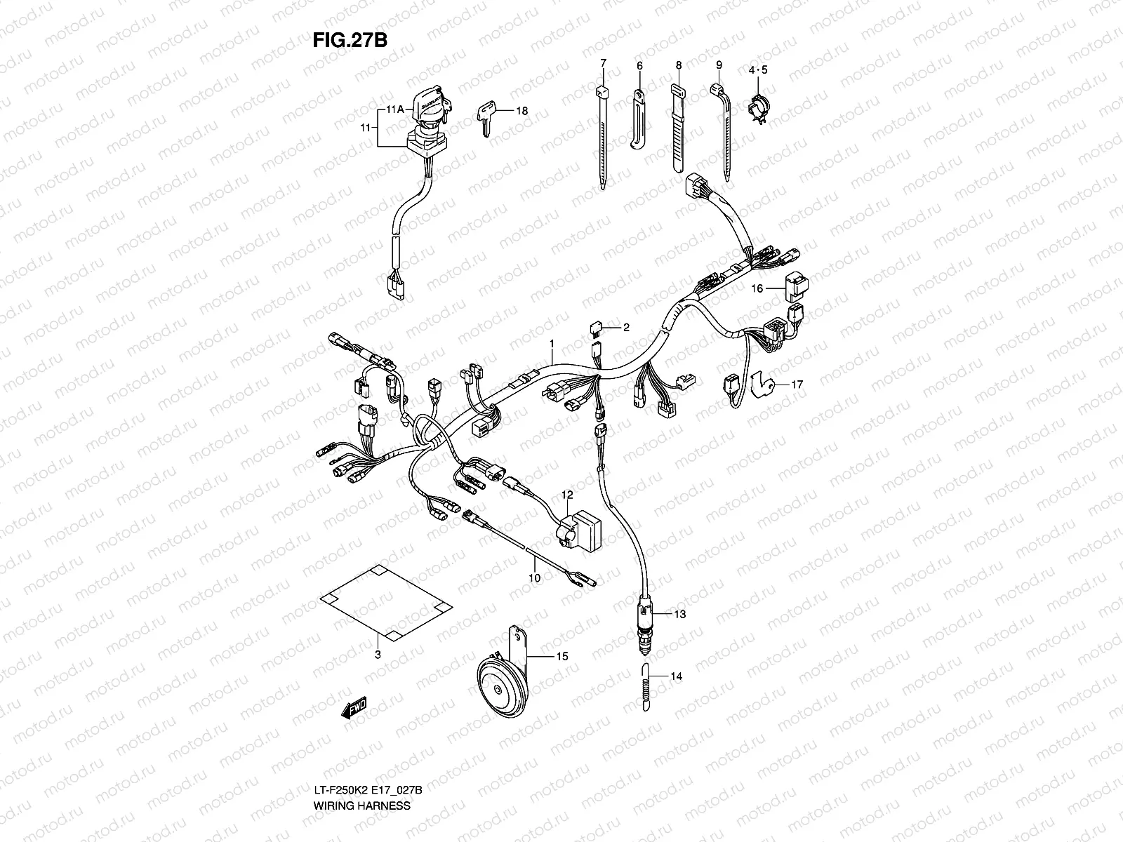 WIRING HARNESS (LT-F250K6 E4)