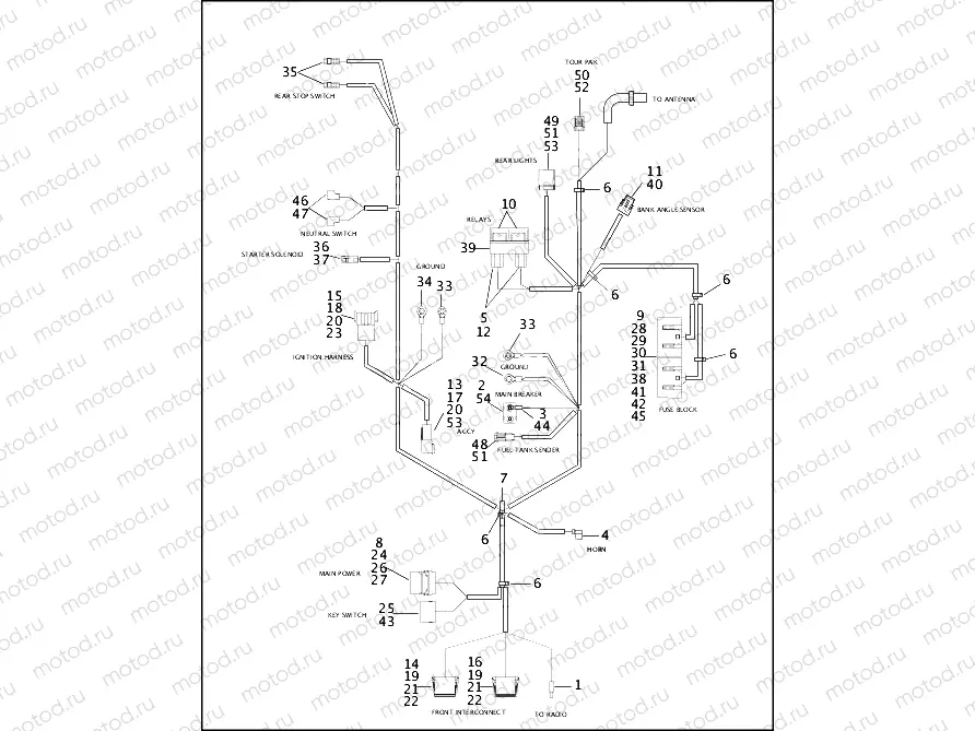 WIRING HARNESS, MAIN (1 OF 2)