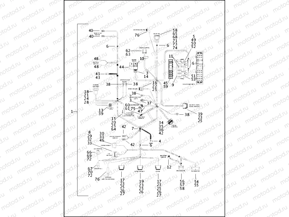 WIRING HARNESS, MAIN (1 OF 2)