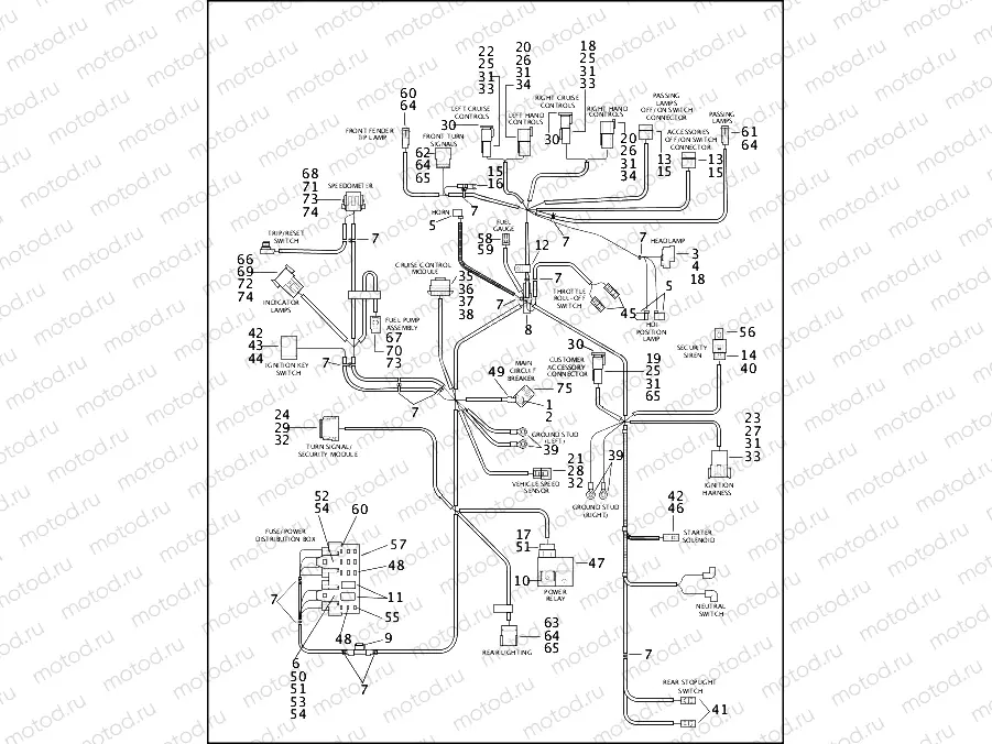 WIRING HARNESS, MAIN (1 OF 2)