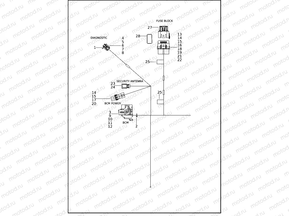 WIRING HARNESS, MAIN (1 OF 6)