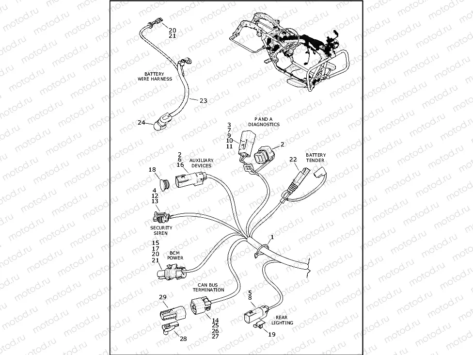 WIRING HARNESS, MAIN (10 OF 10)