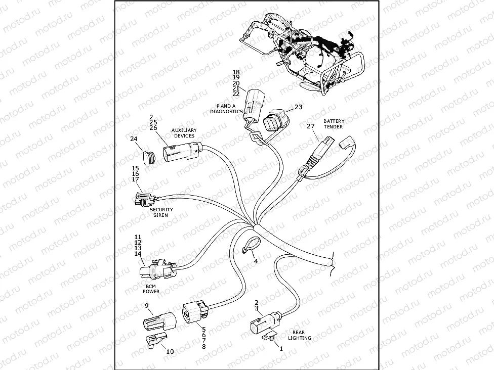 WIRING HARNESS, MAIN (10 OF 10)