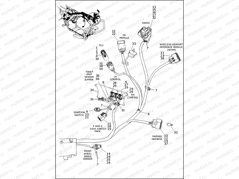 WIRING HARNESS, MAIN (2 OF 10)