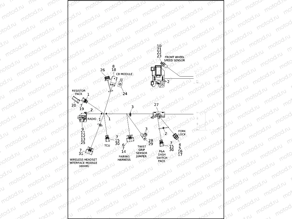 WIRING HARNESS, MAIN (2 OF 10)