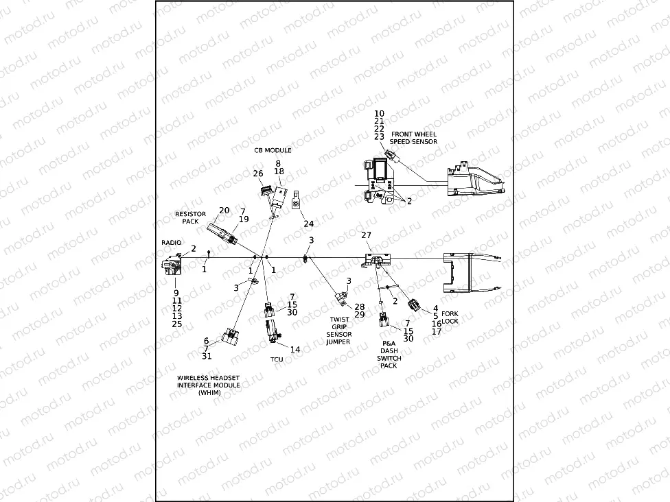 WIRING HARNESS, MAIN (2 OF 10)