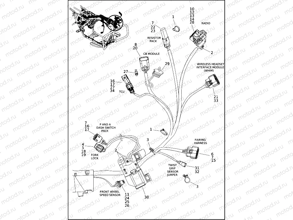 WIRING HARNESS, MAIN (2 OF 10)