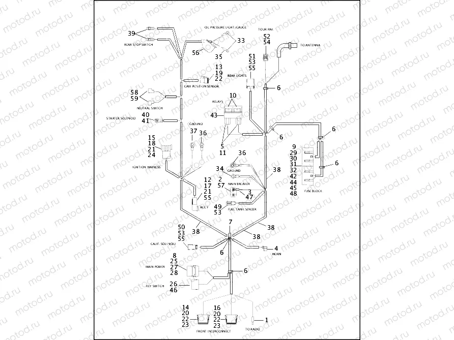 WIRING HARNESS, MAIN (2 OF 2)