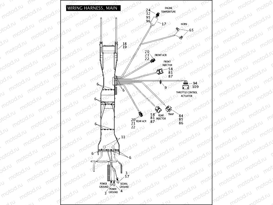 WIRING HARNESS, MAIN (2 OF 6)
