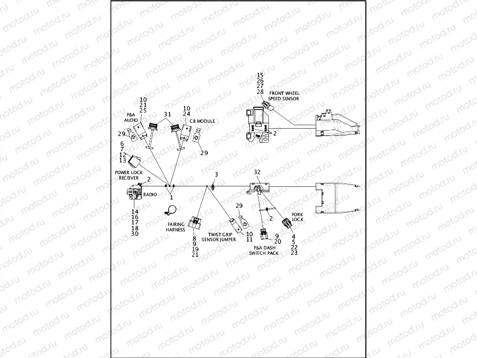 WIRING HARNESS, MAIN (2 OF 8)