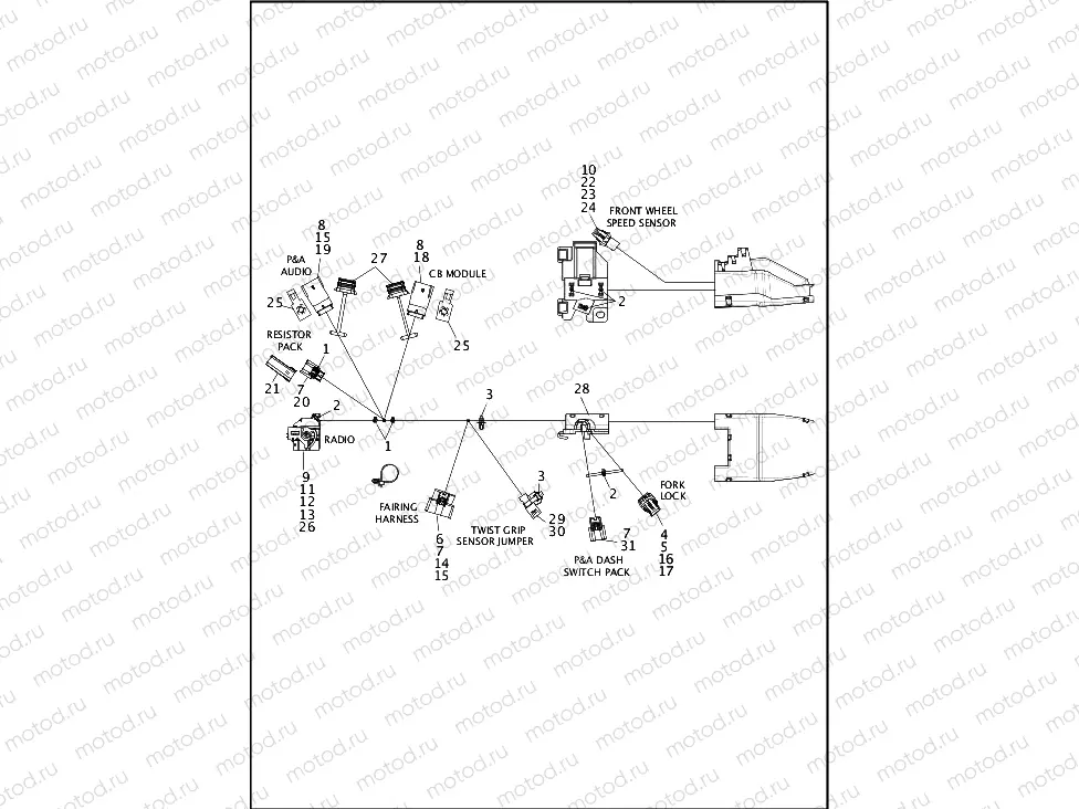 WIRING HARNESS, MAIN (2 OF 8)