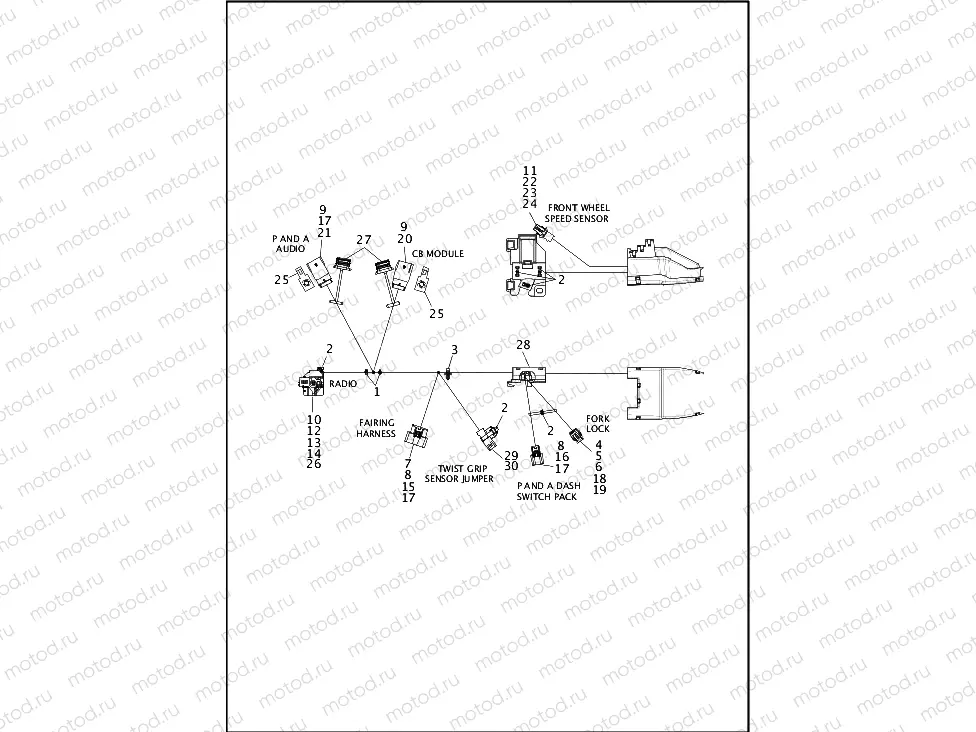 WIRING HARNESS, MAIN (2 OF 8)
