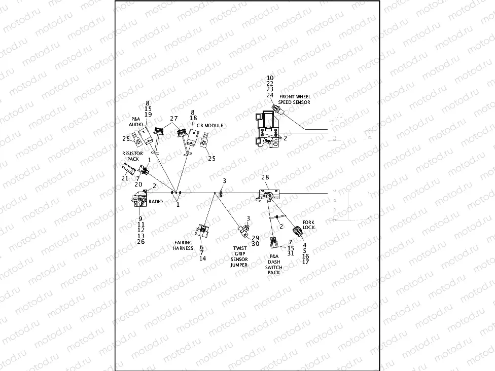 WIRING HARNESS, MAIN (2 OF 8)
