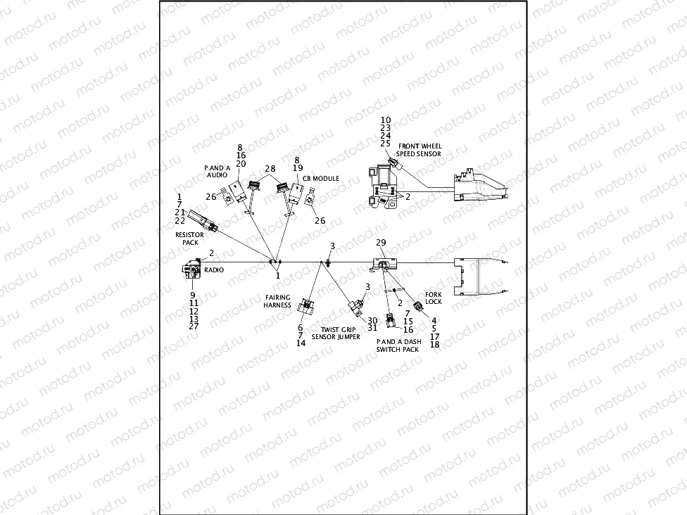 WIRING HARNESS, MAIN (2 OF 8)