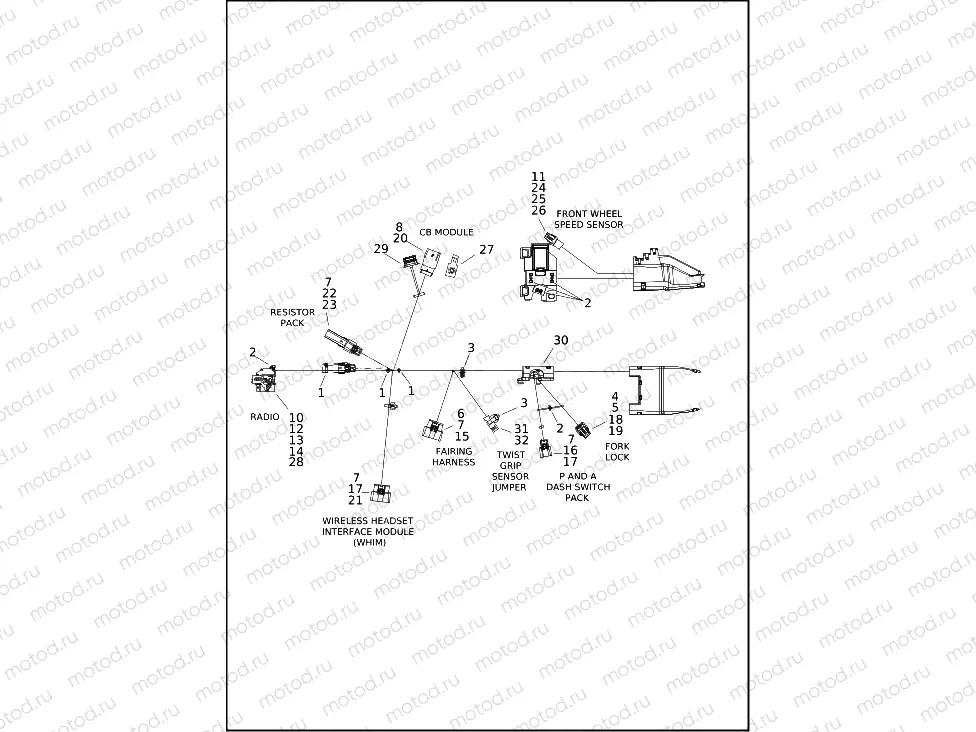 WIRING HARNESS, MAIN (2 OF 8)
