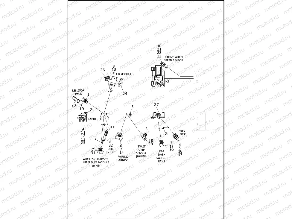 WIRING HARNESS, MAIN (2 OF 8)
