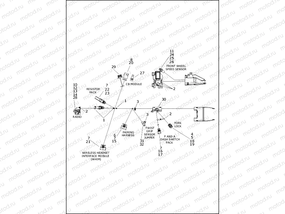 WIRING HARNESS, MAIN (2 OF 8)