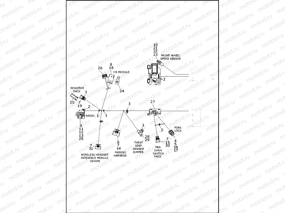WIRING HARNESS, MAIN (2 OF 8)