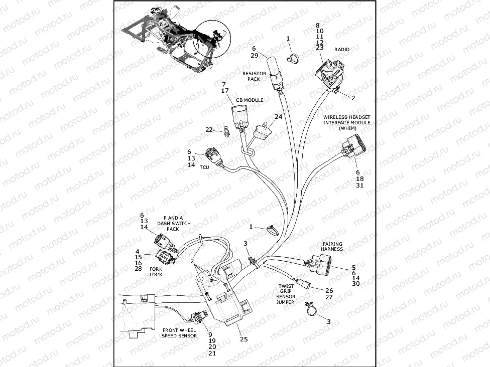 WIRING HARNESS, MAIN - (2 OF 9)