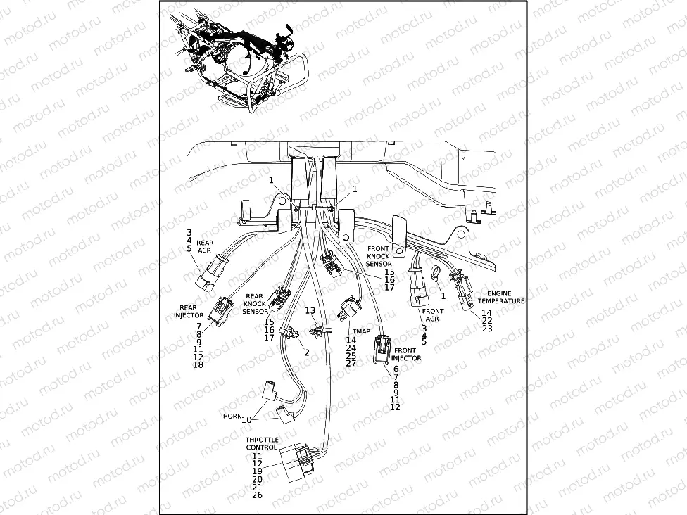 WIRING HARNESS, MAIN (3 OF 10)