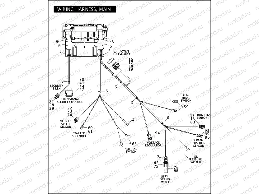 WIRING HARNESS, MAIN (3 OF 3)