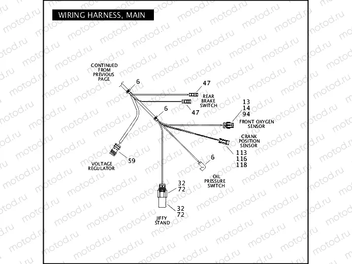 WIRING HARNESS, MAIN (3 OF 3)