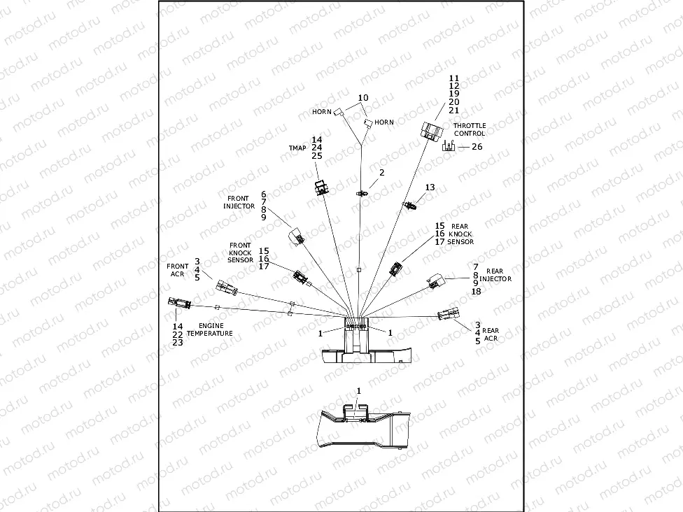 WIRING HARNESS, MAIN (3 OF 8)