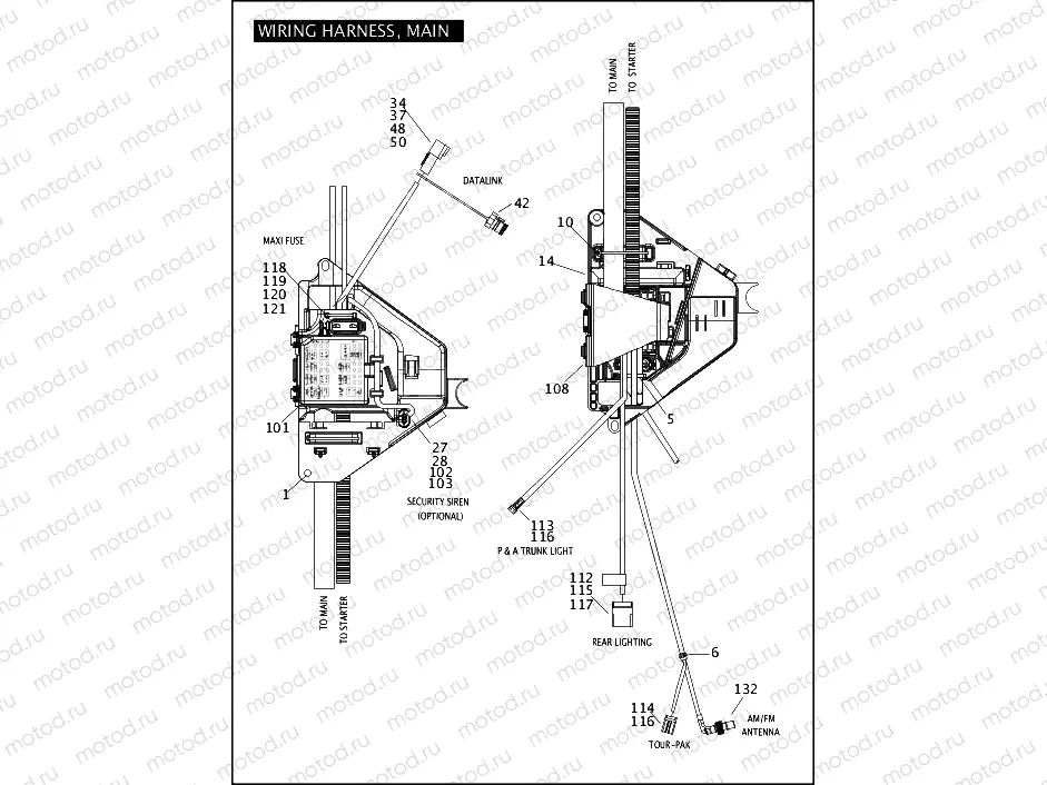 WIRING HARNESS, MAIN (4 OF 6)